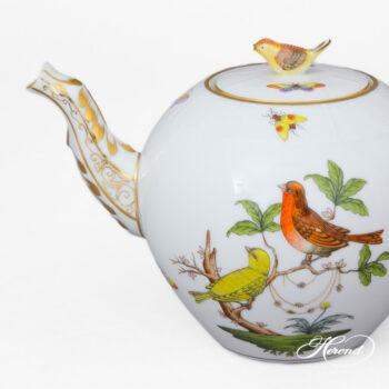 Herend Rothschild Bird teapot 605-0-05 RO