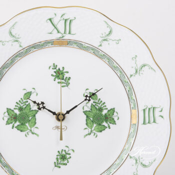 Chinese Bouquet Wall Clock of Herend Apponyi 527-0-47 AV