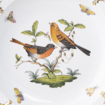 Herend Rothschild Bird blue fish scale Soup plate 504-0-00 RO-EB #9