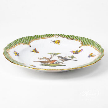 Herend Rothschild Bird green fish scale Dessert plate 1518-0-00 RO-EV #5