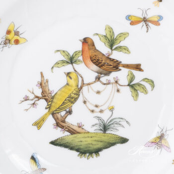 Herend Rothschild Bird green fish scale Dessert plate 1518-0-00 RO-EV #6