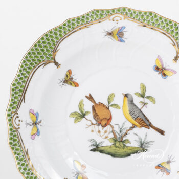 Herend Rothschild Bird green fish scale Dessert plate 1518-0-00 RO-EV #7