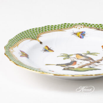 Herend Rothschild Bird green fish scale Dessert plate 1518-0-00 RO-EV #8