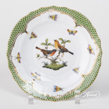 Herend Rothschild Bird green fish scale Dessert plate 1518-0-00 RO-EV #9