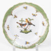 Herend Rothschild Bird green fish scale Dessert plate 1518-0-00 RO-EV #9