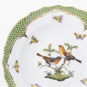 Herend Rothschild Bird green fish scale Dessert plate 1518-0-00 RO-EV #9