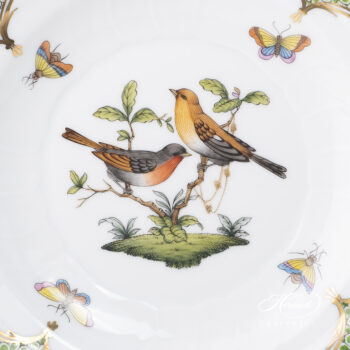 Herend Rothschild Bird green fish scale Dessert plate 1518-0-00 RO-EV #9