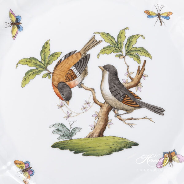 Herend Rothschild Bird Meat plate 1524-0-00 RO #12