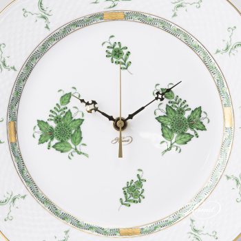 Herend Wall Clock Apponyi Green 527-0-47 AV