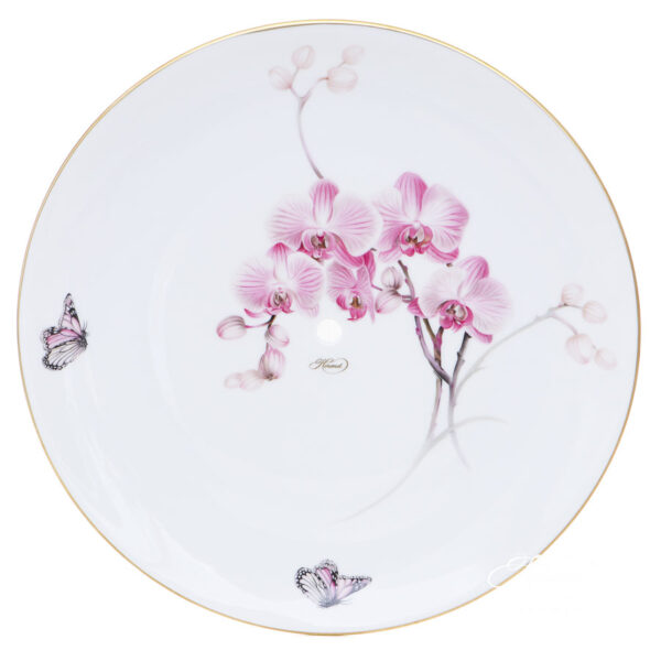 Herend Wall Clock Flowers and Butterflies 7556-0-47 SPORCHS
