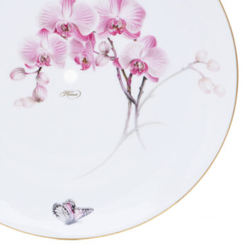 Herend Wall Clock Flowers and Butterflies 7556-0-47 SPORCHS