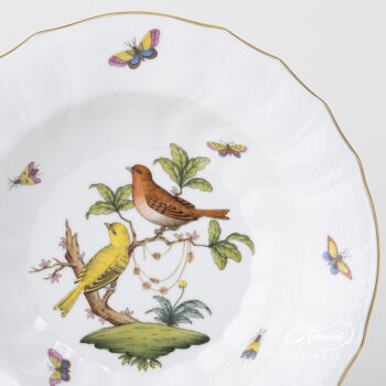 Herend Rothschild Bird Soup Plate 1503-0-00 RO #6