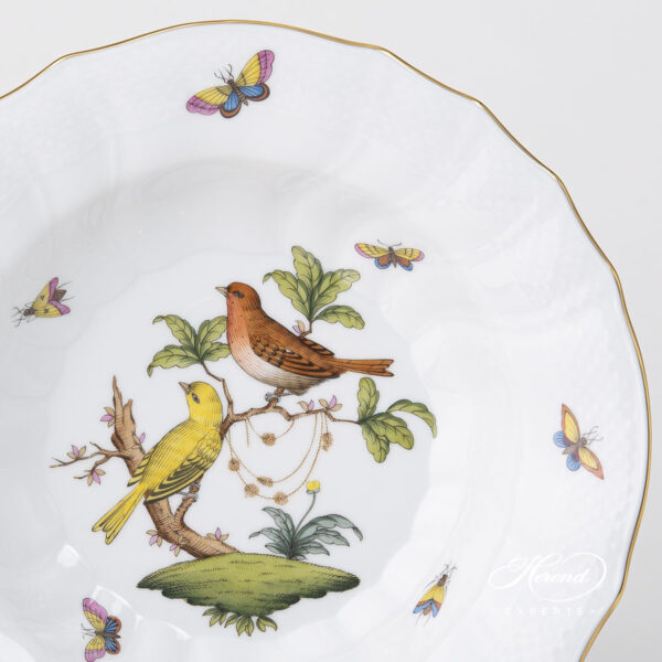 Herend Rothschild Bird Soup Plate 1503-0-00 RO #6
