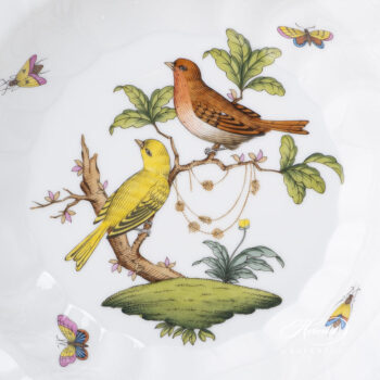 Herend Rothschild Bird Soup Plate 1503-0-00 RO #6