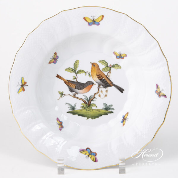 Herend Rothschild Bird Soup Plate 1503-0-00 RO #9