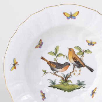 Herend Rothschild Bird Soup Plate 1503-0-00 RO #9