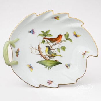 Herend Rothschild Bird Leaf plate 201-0-02 RO