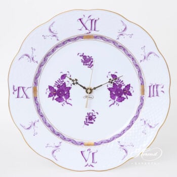 Wall Clock - Chinese Bouquet / Apponyi Lilac