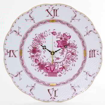 Wall Clock - Indian Basket Pink