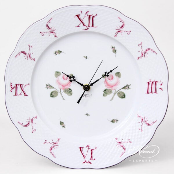 Herend Wall clock Vienna Rose Platinum 527-0-47 VGR-PT