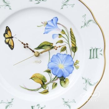 Herend Wall clock American Wildflower 20527-0-47 FLA-MG