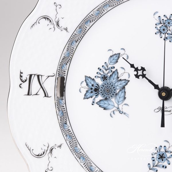 Herend Wall Clock Apponyi Turquoise 527-0-47 ATQ3-PT