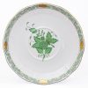 Chinese Bouquet green Soup cup saucer of Herend 744-1-00 AV