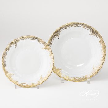 Herend Dessert plates Golden Elegance 1515-0-00 A-ETOR