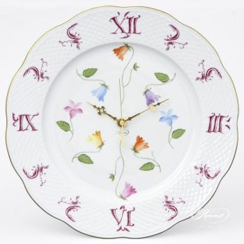 Wall clock Campanule Colored of Herend 527-0-47 CMUC