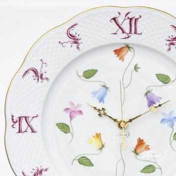 Wall clock Campanule Colored of Herend 527-0-47 CMUC