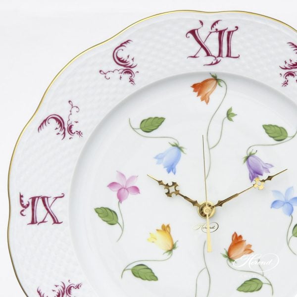 Wall clock Campanule Colored of Herend 527-0-47 CMUC