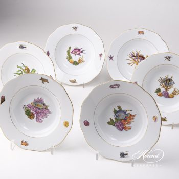 Bermuda Fishes Soup Plates 20505-0-00 ATLA Herend fine china