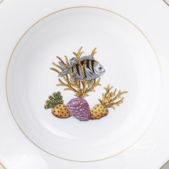 Herend Seahorse Soup Plate 20505-0-00 ATLA-5