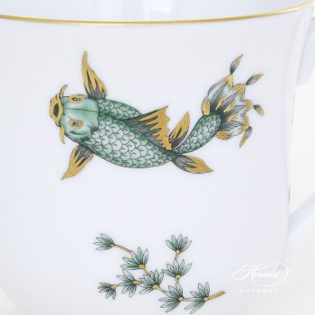 Herend Milk mug Colored Fishes green 2729-0-00 COPOV