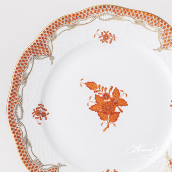 Herend Apponyi Orange Fishnet Dessert plate 519-0-00 AOG-ETH