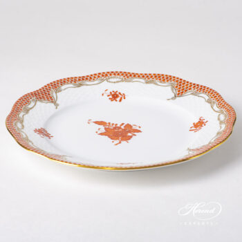 Herend Apponyi Orange Fishnet Dessert plate 519-0-00 AOG-ETH