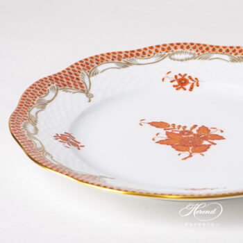 Herend Apponyi Orange Fishnet Dessert plate 519-0-00 AOG-ETH