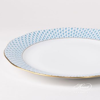 Herend Meat plate Turquoise Fishnet 20524 VHTQ