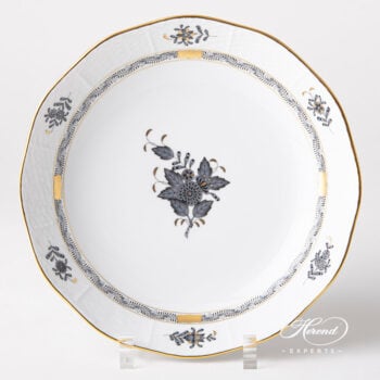 Herend Apponyi Black Fruit Dish Comport 325-0-00 ANG