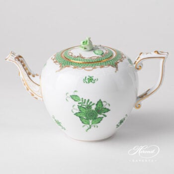 Herend Apponyi Green Fishnet Teapot 606-0-09 AV-ETH