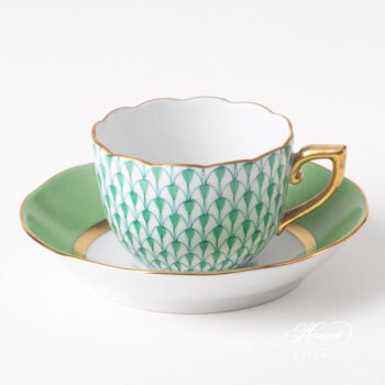 Herend Fishnet Espresso cup green 20711-0-00 VHV CV5