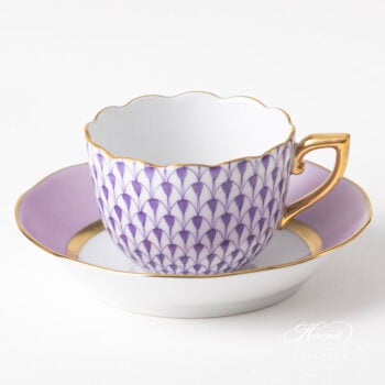 Herend Fishnet Espresso Cup Lilac 20711-0-00 VHL CL01