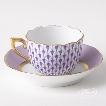 Herend Fishnet Espresso Cup Lilac 20711-0-00 VHL CL01