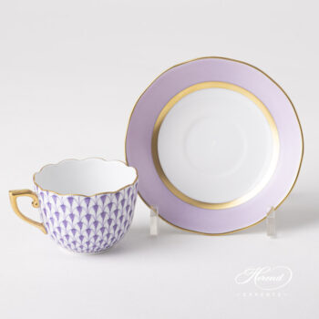 Herend Fishnet Espresso Cup Lilac 20711-0-00 VHL CL01