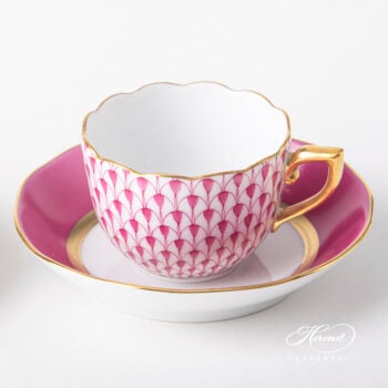 Herend Fishnet Espresso Cup Pink 20711-0-00 VHP CP5