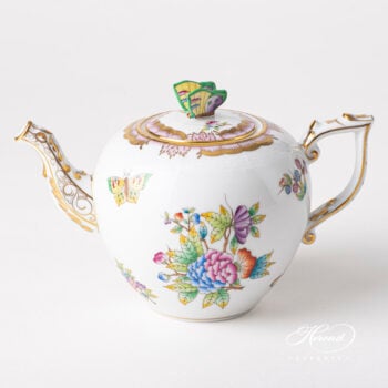 Herend Victoria pink edge Teapot 606-0-17 VBO-Y2