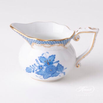 Herend Apponyi Blue Creamer with Fishnet 644-0-00 AB-ETB1