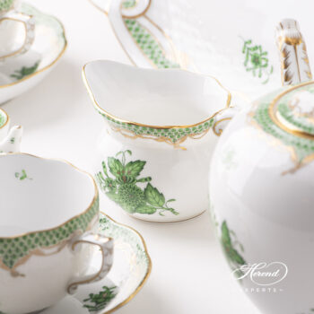 Herend Chinese Bouquet green Tea Set for two AV-ETV