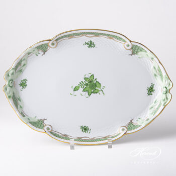 Herend Chinese Bouquet green Tray 409-0-00 AV-ETV