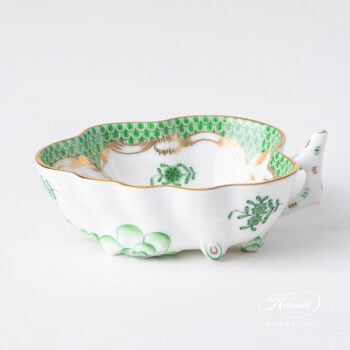 Herend Chinese Bouquet Leaf Sugar Basin with fish scale 492-0-00 AV-ETV